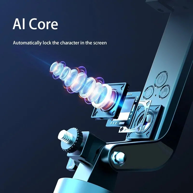 AI Gimbal Stabilizator za Telefon – Profesionalni Tripod Stalak 1.8m, Pametno Praćenje 360° i Bluetooth Daljinski