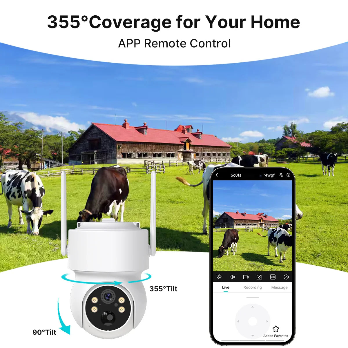 Solar-Powered Outdoor Security Camera