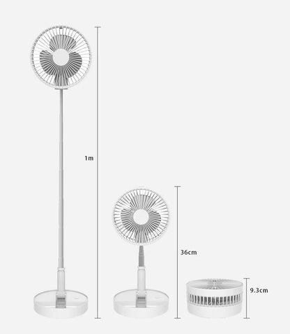 Bežični ventilator podesive visine za kancelariju, kuću ili kampovanje