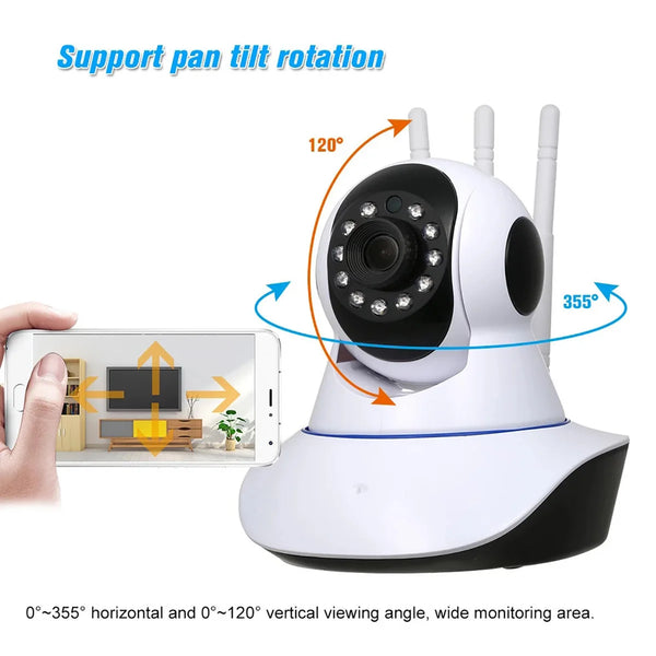 Unutrašnja WiFi Pametna Kamera 1080P Full HD – Rotirajući Video Nadzor sa Senzorom Pokreta