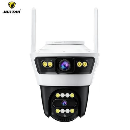 JORTAN WiFi Kamera sa Dva Ekrana i Dva Sočiva 8MP – Pametni 4K Video Nadzor sa Senzorom Pokreta