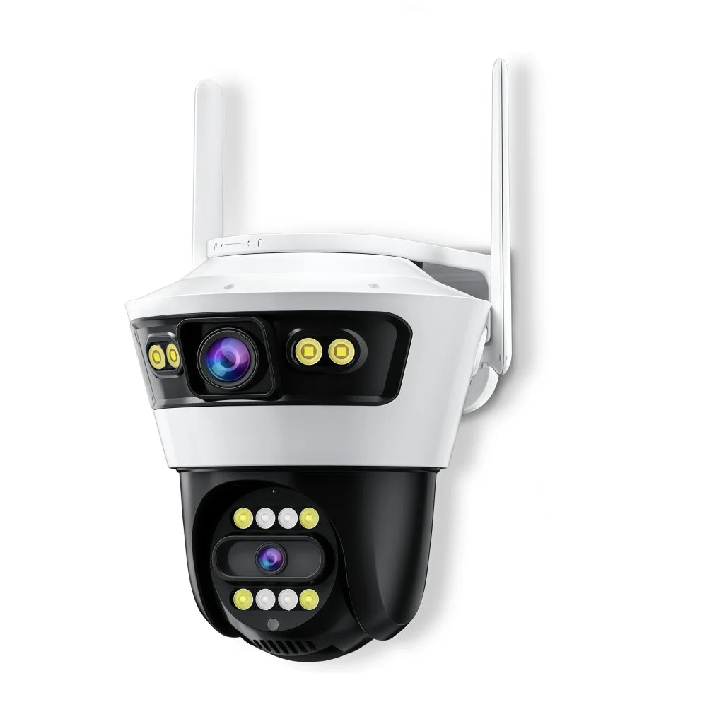 JORTAN WiFi Kamera sa Dva Ekrana i Dva Sočiva 8MP – Pametni 4K Video Nadzor sa Senzorom Pokreta