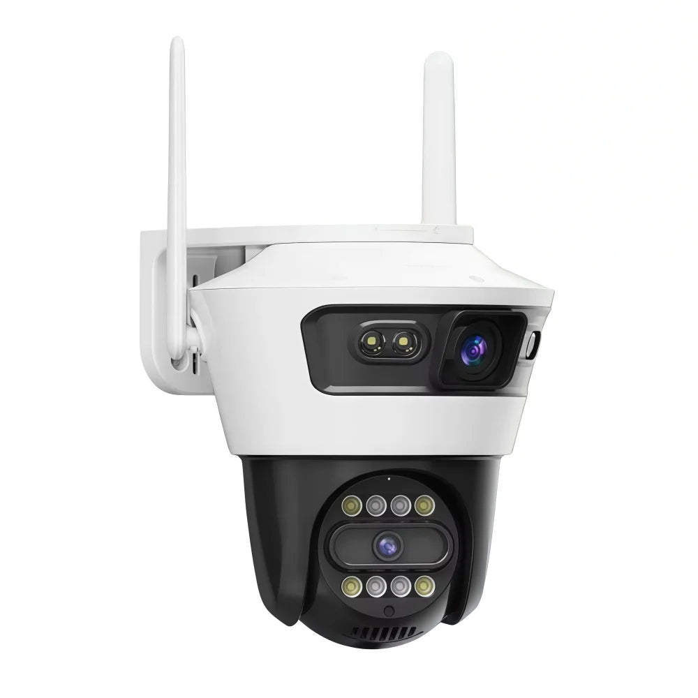 JORTAN WiFi Kamera sa Dva Ekrana i Dva Sočiva 8MP – Pametni 4K Video Nadzor sa Senzorom Pokreta