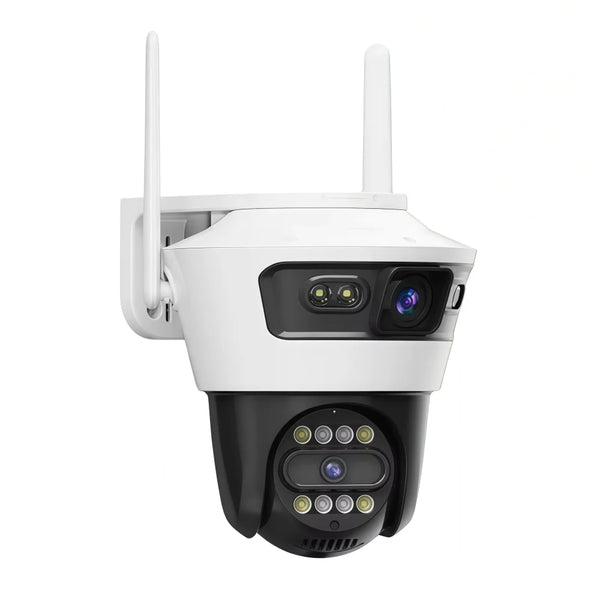 JORTAN WiFi Kamera sa Dva Ekrana i Dva Sočiva 8MP – Pametni 4K Video Nadzor sa Senzorom Pokreta