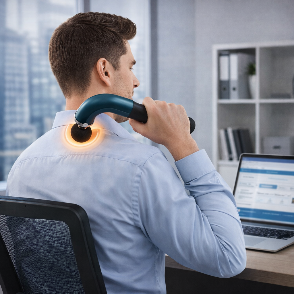 Profesionalni masažni pištolj – dubinska masaža, brži oporavak i olakšanje mišića za nekoliko minuta