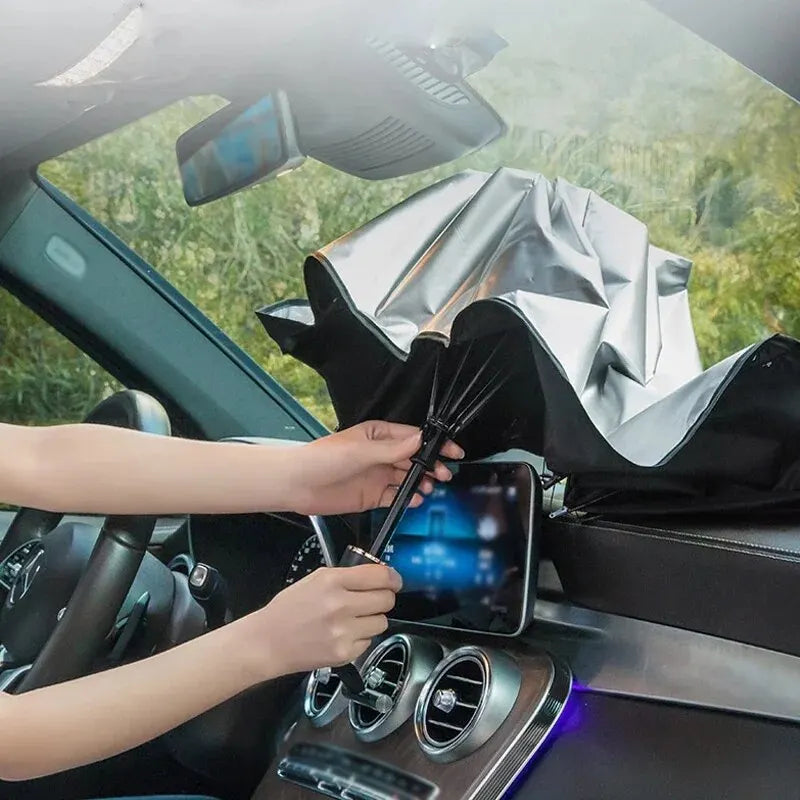 Auto Kišobran za Zaštitu od Sunca – Univerzalni Suncobran za Vetrobransko Staklo