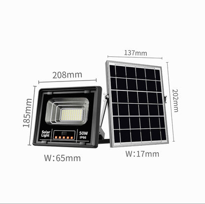 Solarni LED Reflektor sa Kablom i Daljinskim – Vodootporno Spoljno Osvetljenje za Dvorište i Vikendice