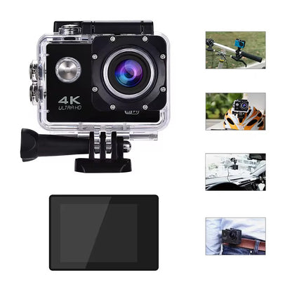 4K ultra HD sportska kamera - vrhunska rezolucija, 3 moda snimanja, izdržljiva i otporna na sve vremenske uslove