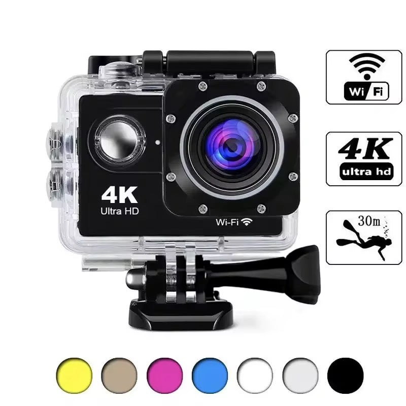 4K ultra HD sportska kamera - vrhunska rezolucija, 3 moda snimanja, izdržljiva i otporna na sve vremenske uslove