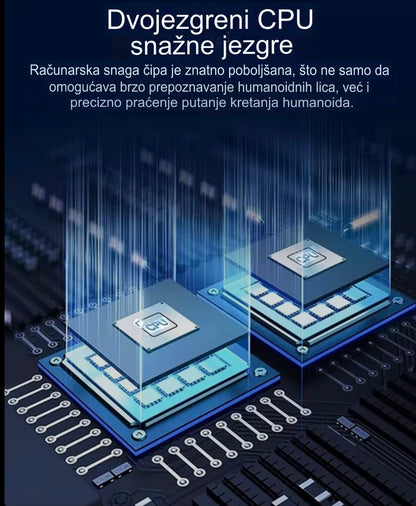 PTZ & WiFi kamera sa 3 sočiva - 3 ekrana, 12MP, praćenje objekta, sirena i noćni mod