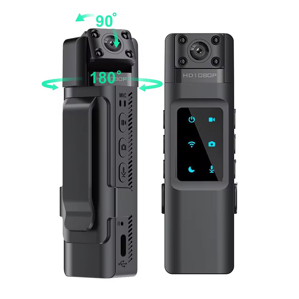 Mini prenosiva WiFi kamera - Snimi u Full HD-u sa rotacijom od 180°/90°, 7-10h snimanja sa baterijom od 1000mAh