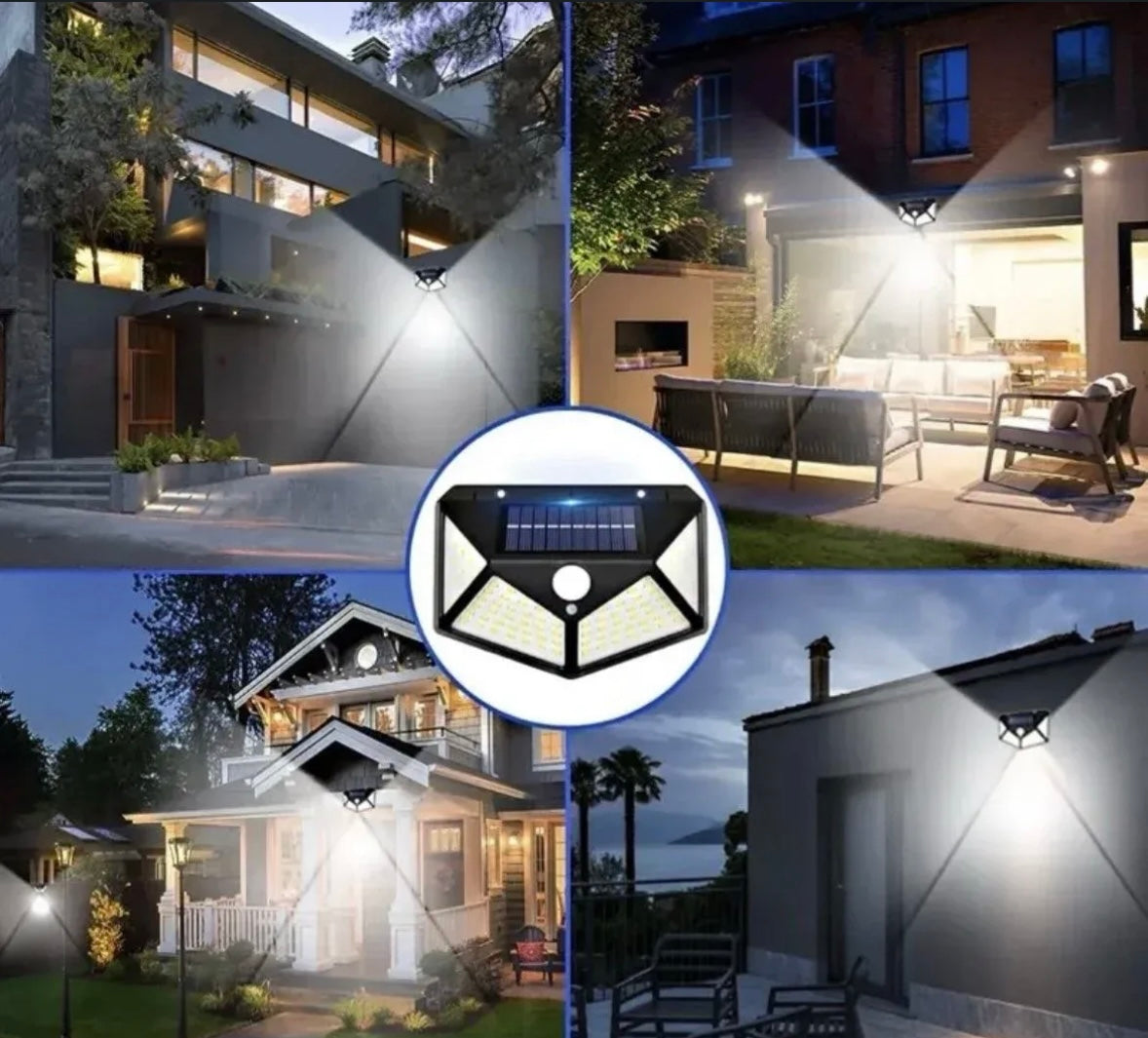 Solarna zidna lampa - baterija 1200mAh, otporna na sve vremenske uslove, domet senzora 5-8 metara