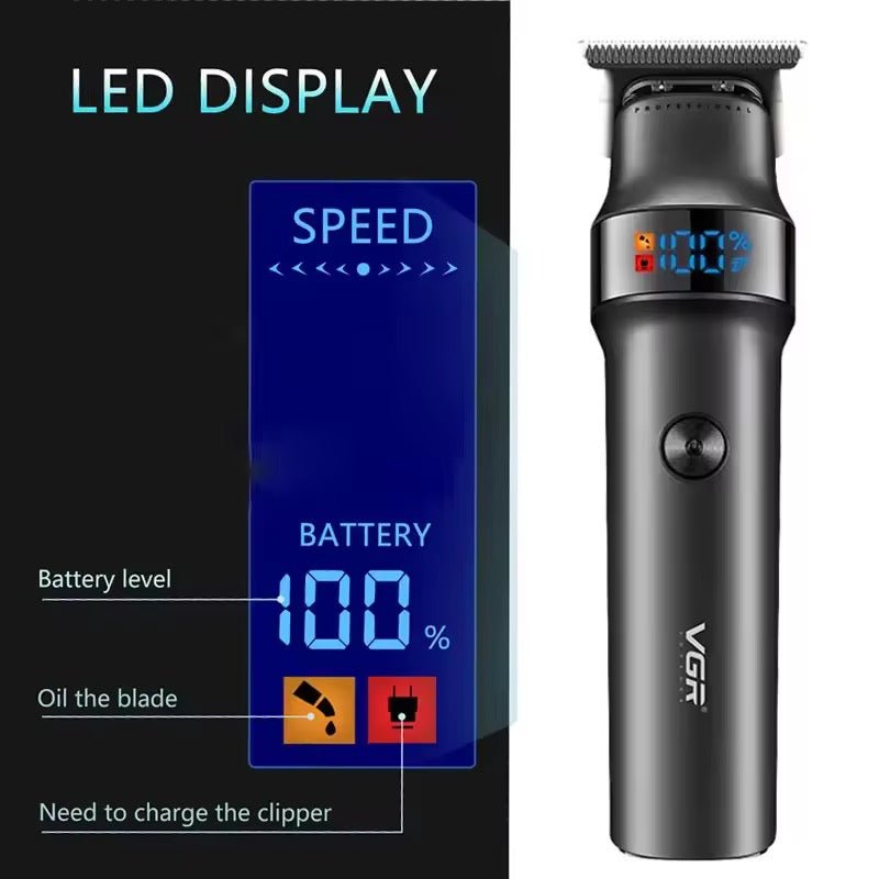 Profesionalna mašinica za šišanje i brijanje VGR V-987- 400minuta rada sa jednim punjenjem, Precizno šišanje i oblikovanje bez napora, baterija 2000mAh