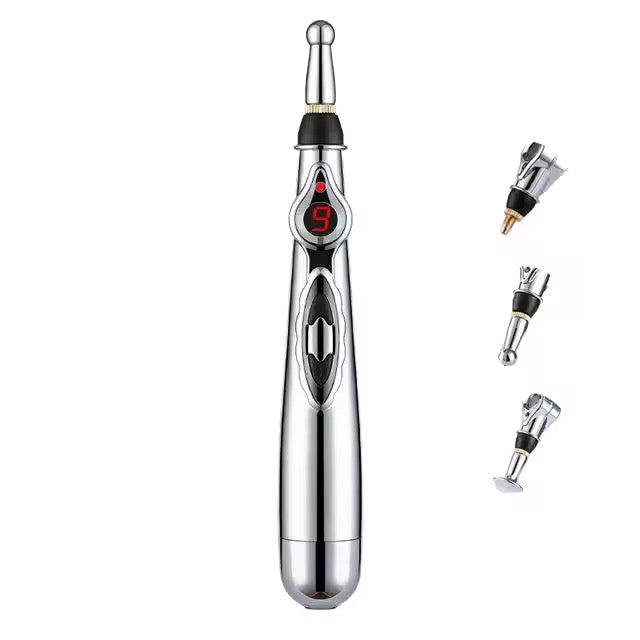 Profesionalna masažna olovka- precizno ublažavanje bola, tri nastavka za svaku potrebu, praktično i prenosivo