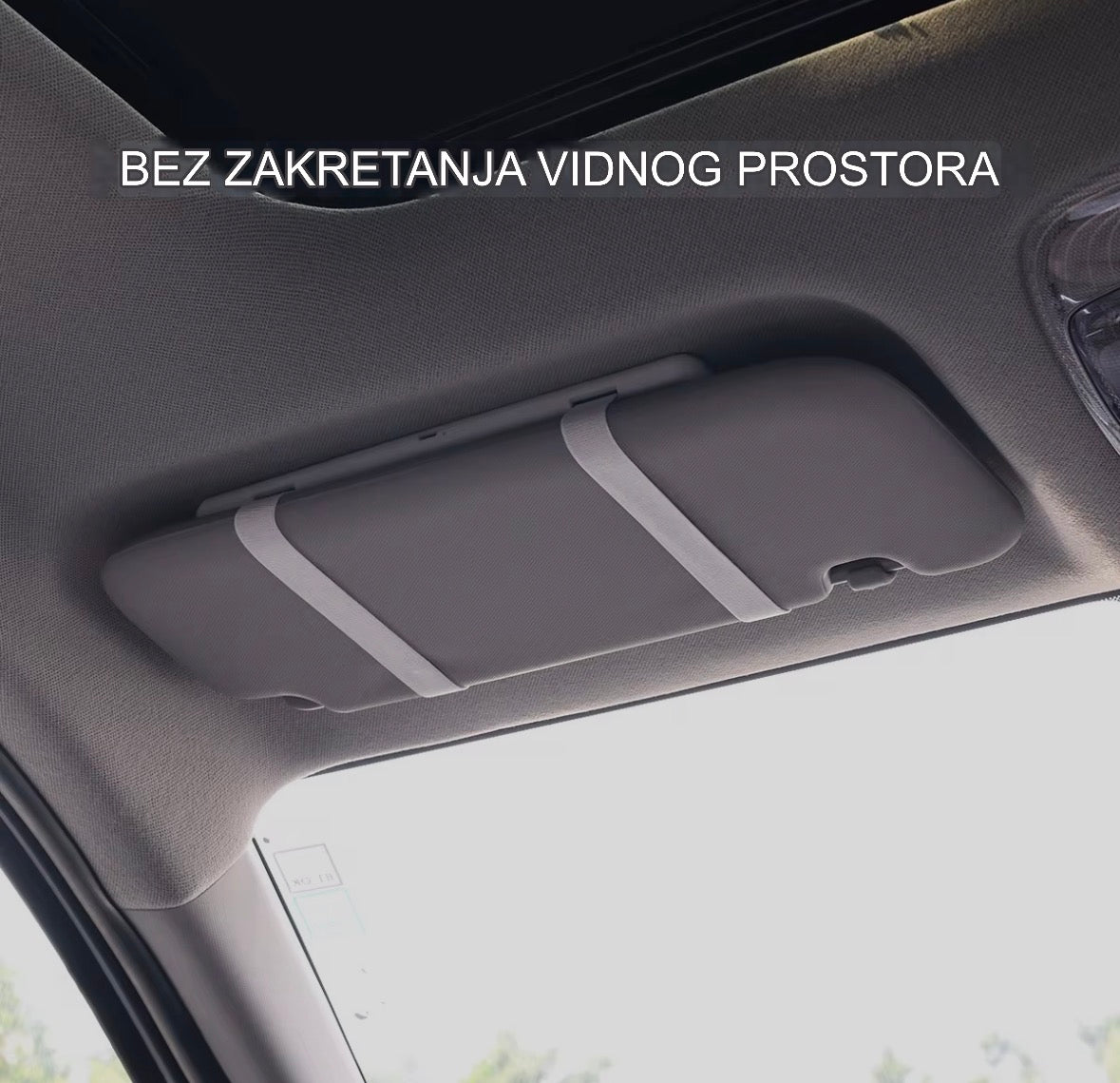 LED ogledalo za šminkanje u autu – 1000 lumena osvetljenja, podesiva bela svetlost 2600–6000K i touch kontrola