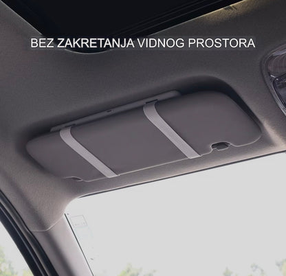 LED ogledalo za šminkanje u autu – 1000 lumena osvetljenja, podesiva bela svetlost 2600–6000K i touch kontrola