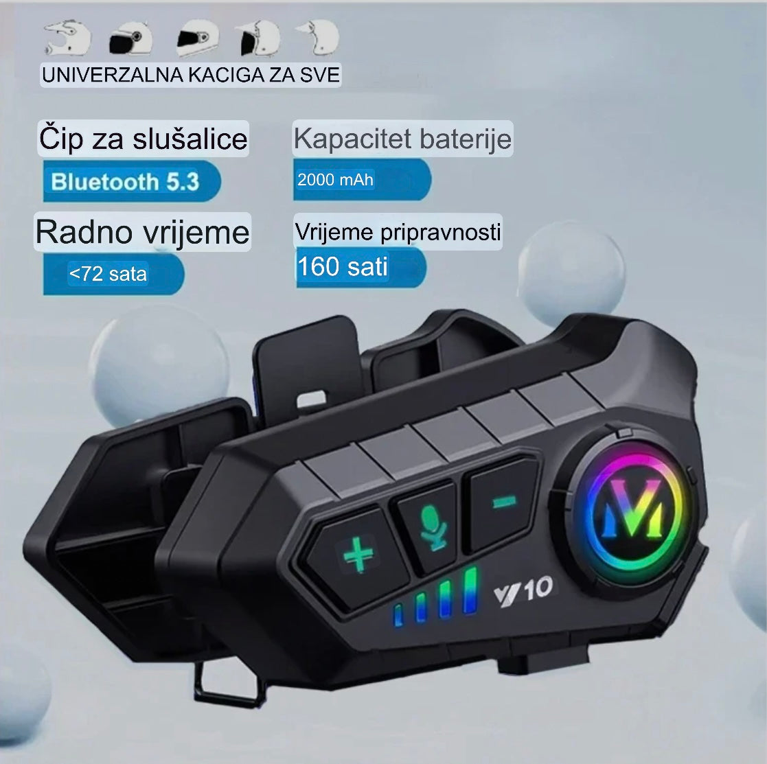 Komunikacija za Kacigu i Motor - Bluetooth 5.0 i Automatsko Javljanje