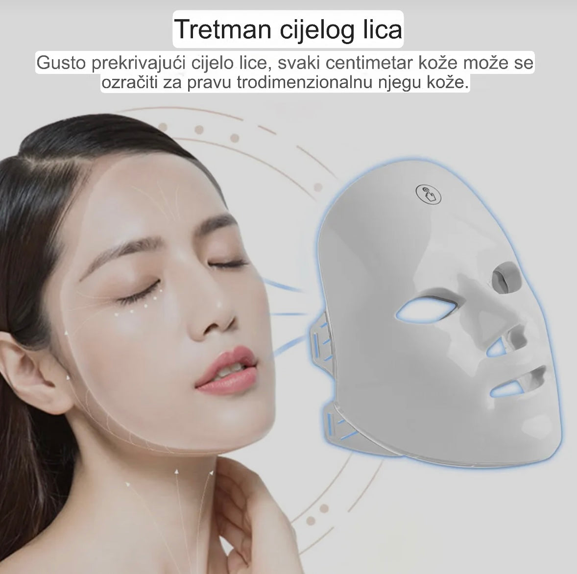 LED Maska za Lice- Profesionalni tretman protiv bora i akni u udobnosti vašeg doma