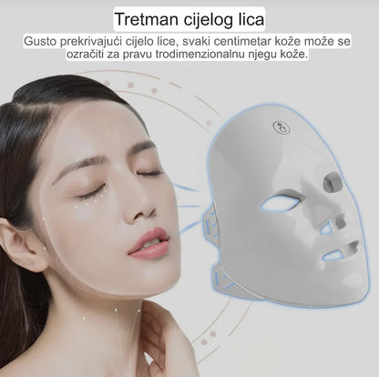 LED Maska za Lice- Profesionalni tretman protiv bora i akni u udobnosti vašeg doma