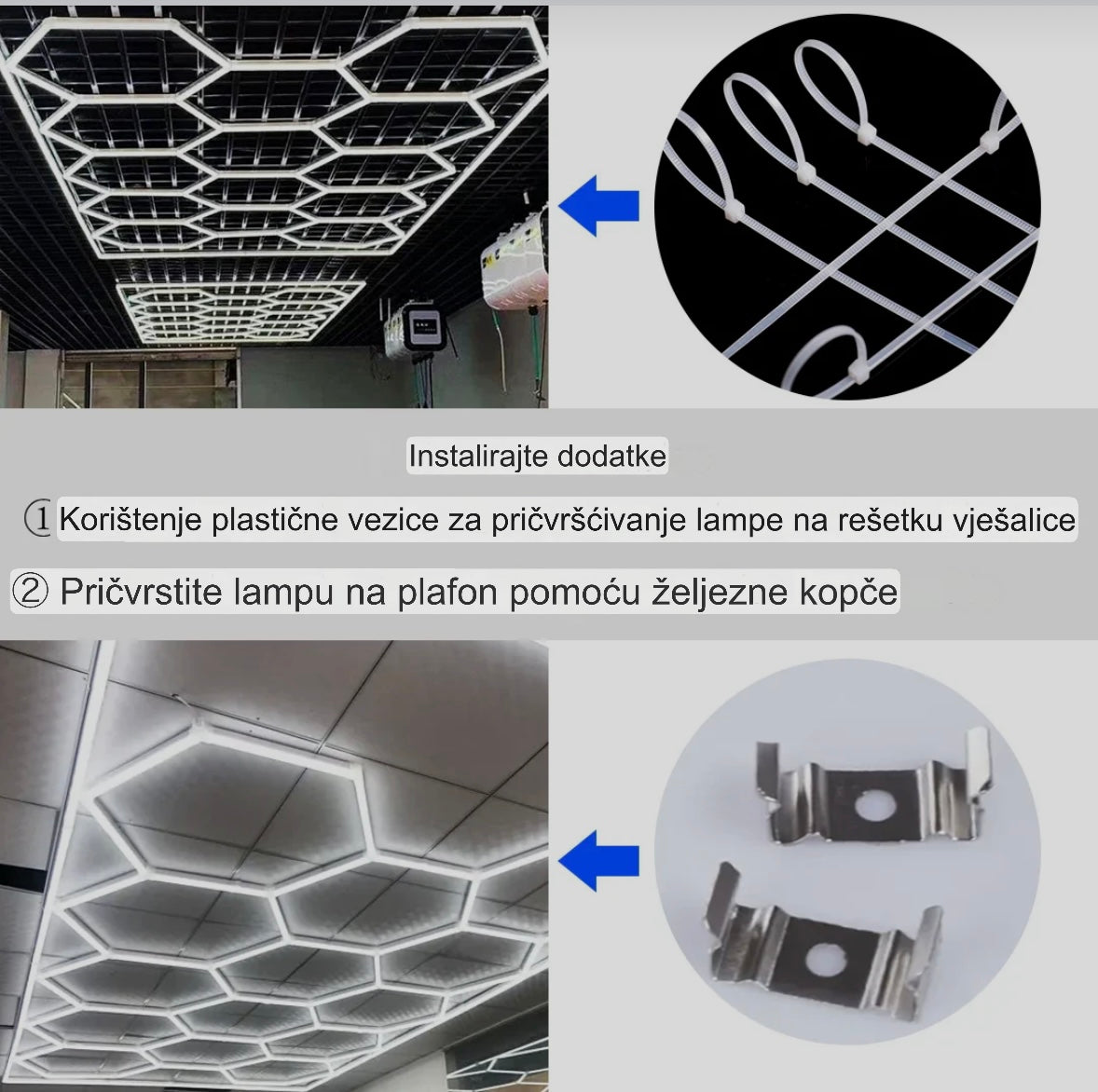 Šestougaona LED Rasveta za Garažu i Detailing – Ultra Jako Svetlo 6500K