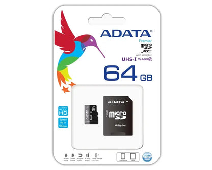 A-DATA MicroSD memorijska kartica 64 GB + adapter