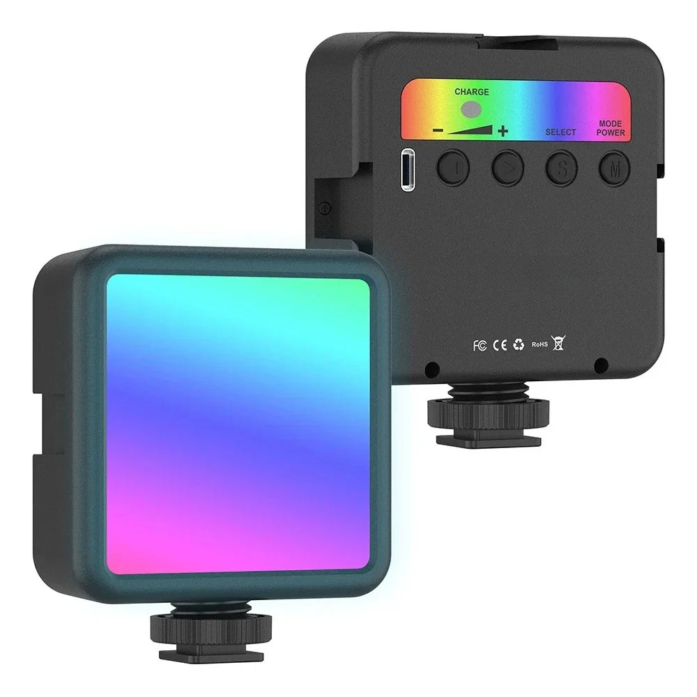 Džepno RGB LED Svetlo za Telefon i Aparat – Punjivo Mini Svetlo u Boji za TikTok, Slikanje i Live Stream