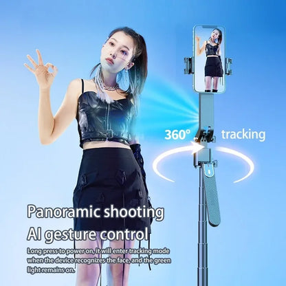AI Gimbal Stabilizator za Telefon – Profesionalni Tripod Stalak 1.8m, Pametno Praćenje 360° i Bluetooth Daljinski