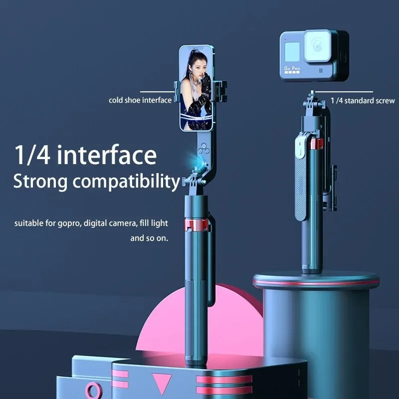 AI Gimbal Stabilizator za Telefon – Profesionalni Tripod Stalak 1.8m, Pametno Praćenje 360° i Bluetooth Daljinski