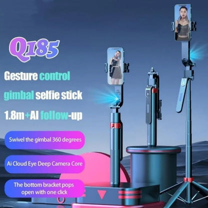 AI Gimbal Stabilizator za Telefon – Profesionalni Tripod Stalak 1.8m, Pametno Praćenje 360° i Bluetooth Daljinski