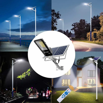 Profesionalna Solarna Ulična LED Rasveta 300W / 600W / 1000W – Moćno Osvetljenje sa Senzorom za Dvorište i Parking