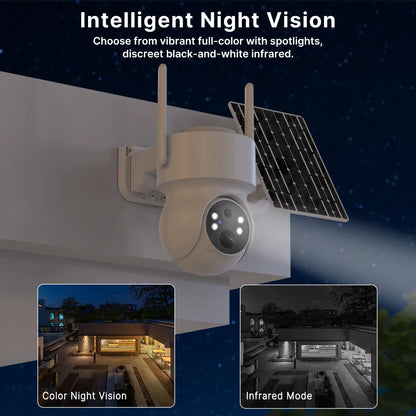 Solar-Powered Outdoor Security Camera