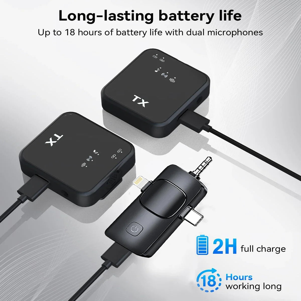 Bežični Mini Mikrofon za Telefon - Poseduje Noise Reduction, Plug & Play tehnologiju, domet 25m i 360° prijem zvuka