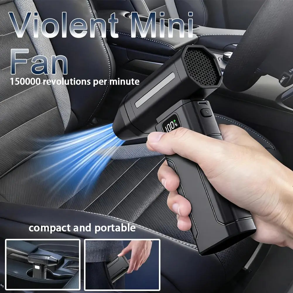 Mini Turbo Ventilator X8 – snažan prenosivi duvač za auto, elektroniku i kuću (zamena za kompresor i sprej sa vazduhom)