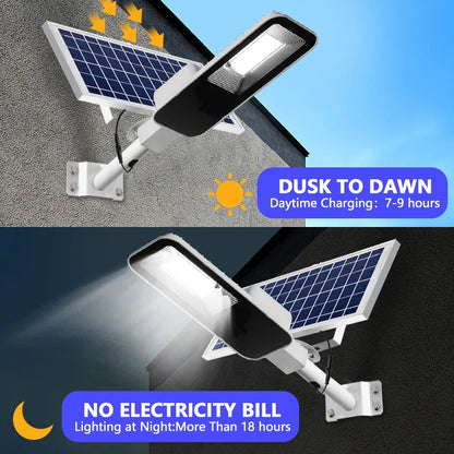 Profesionalna Solarna Ulična LED Rasveta 300W / 600W / 1000W – Moćno Osvetljenje sa Senzorom za Dvorište i Parking