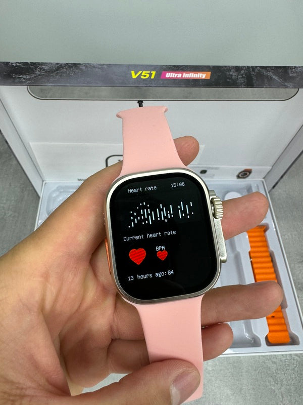 V51 Ultra Infinity SET - Pametan sat, bežične slušalice i 7 različitih narukvica u setu