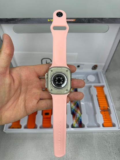 V51 Ultra Infinity SET - Pametan sat, bežične slušalice i 7 različitih narukvica u setu