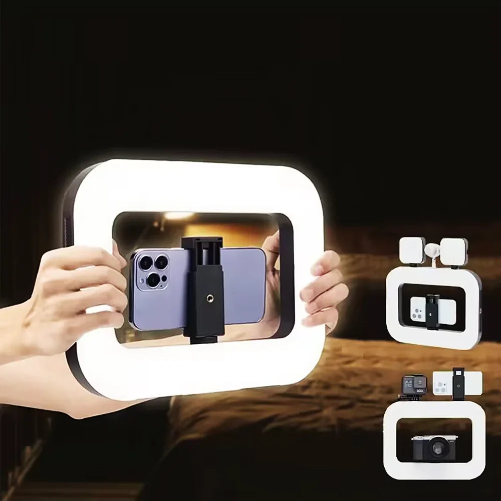 Prenosno LED Svetlo za Telefon sa Tri Moda – Punjivo Ring Light Svetlo za TikTok, Live Stream i Selfi