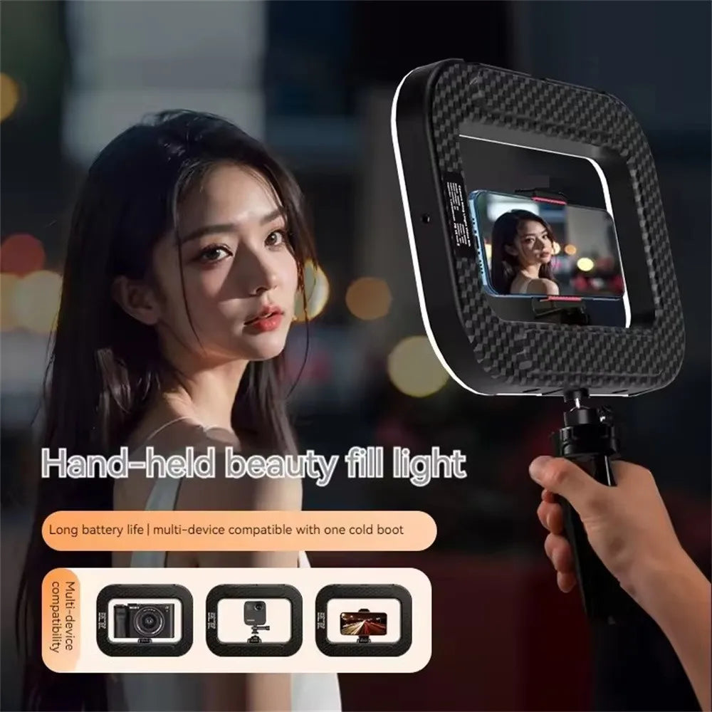 Prenosno LED Svetlo za Telefon sa Tri Moda – Punjivo Ring Light Svetlo za TikTok, Live Stream i Selfi