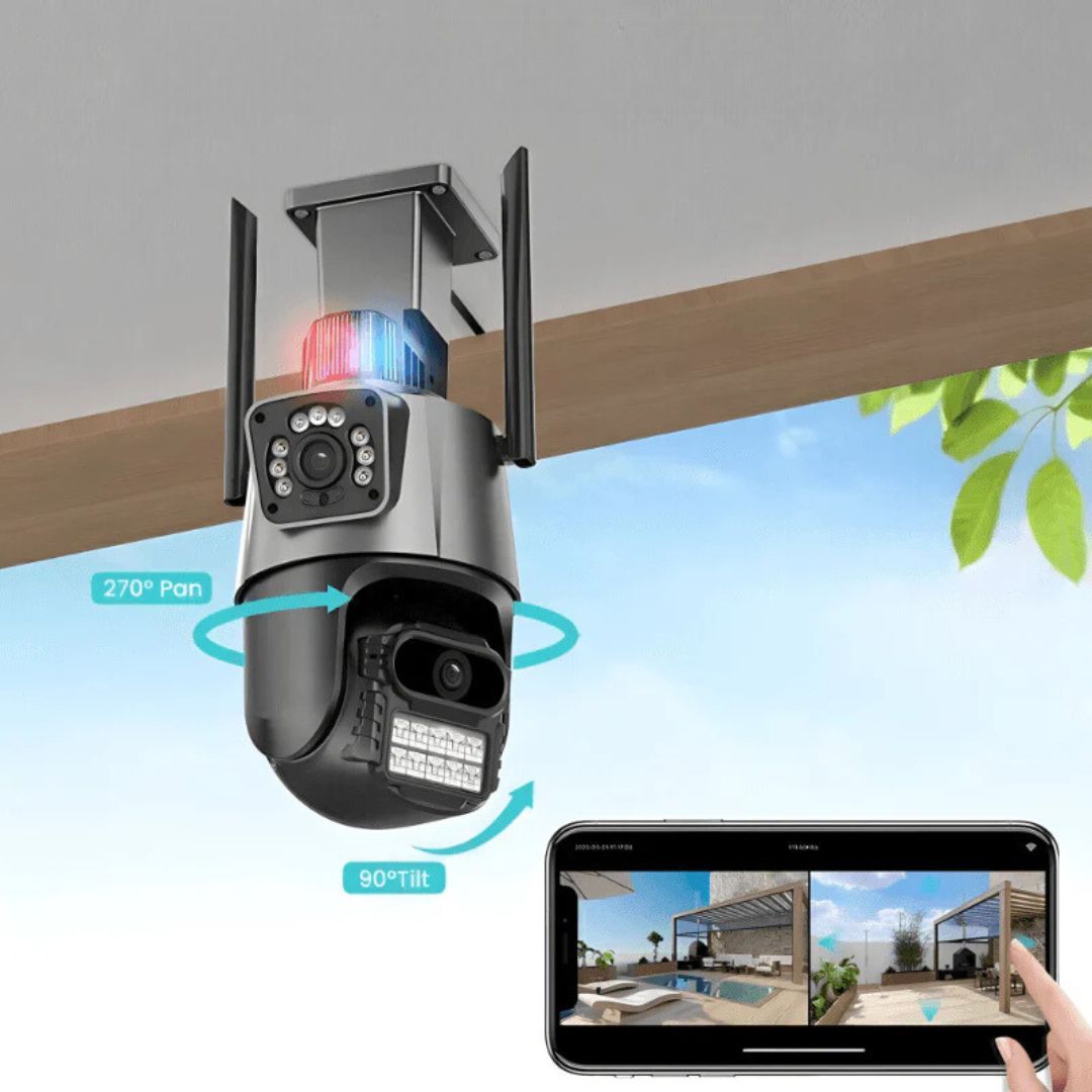 PTZ & WiFi kamera - Poseduje AI tehnologiju, PTZ, sirenu, 4k snimke, 6x zoom