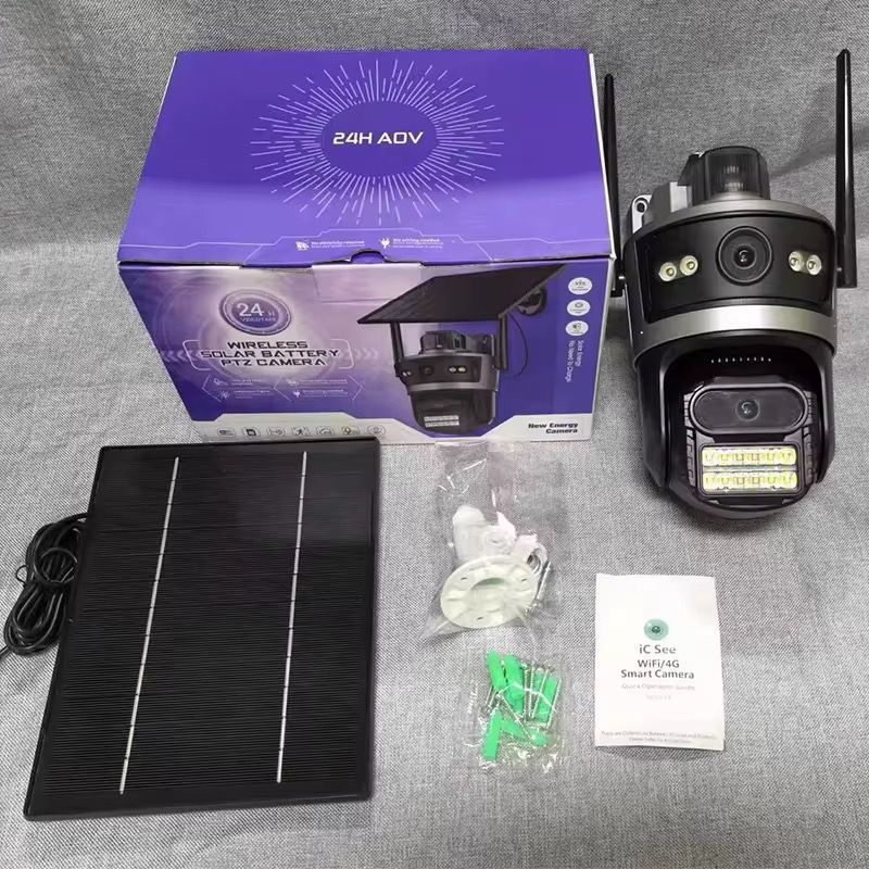 Solarna kamera sa 4G SIM karticom- baterija 15600mAh, radi u potpunom mraku ima ultra noćni vid i praćenje objekta