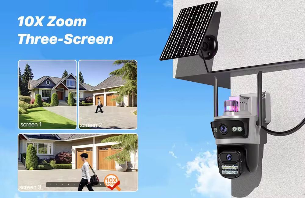 Solarna kamera sa 4G SIM karticom- baterija 15600mAh, radi u potpunom mraku ima ultra noćni vid i praćenje objekta