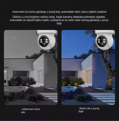 Solarna kamera sa 4G i SIM karticom - PTZ 360°, baterija 10000mAh, radi u potpunom mraku, ima ultra noćni vid i detekciju pokreta