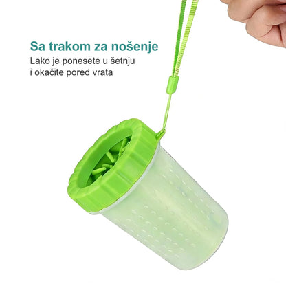 Čaša za pranje šapa sa trakom za nošenje